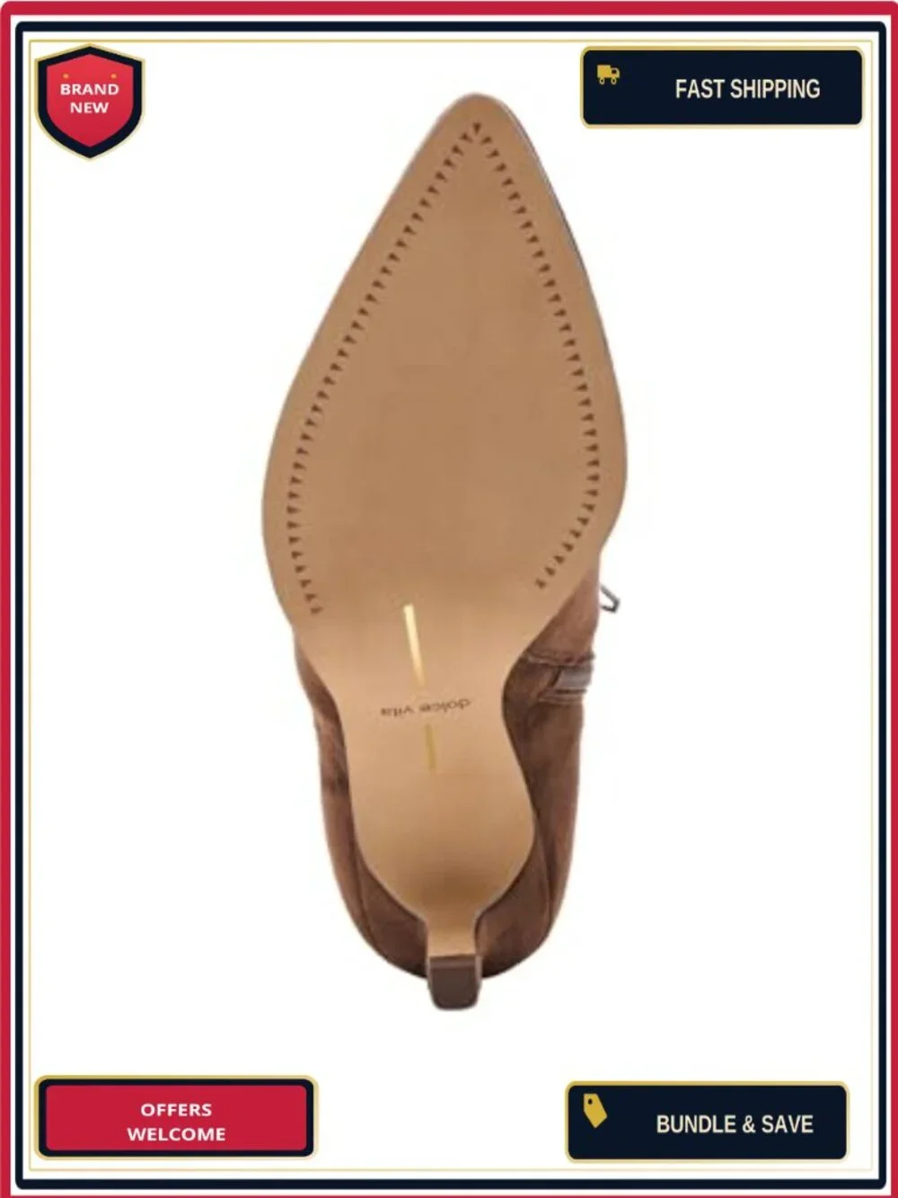 Dolce Vita Amara Ankle Bootie Kitten Heel Pull-On Suede